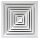 15X15 Kare Anemostad Menfez Damperl - KARE ANEMOSTAD MENFEZ