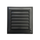 40x40 Siyah Plastik Banyo Menfezi – Havalandırma Menfezi - PLASTİK BANYO WC MENFEZLERİ