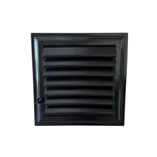 40x40 Siyah Plastik Banyo Menfezi – Havalandırma Menfezi - PLASTİK BANYO WC MENFEZLERİ