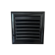 40x40 Siyah Plastik Banyo Menfezi – Havalandırma Menfezi - PLASTİK BANYO WC MENFEZLERİ