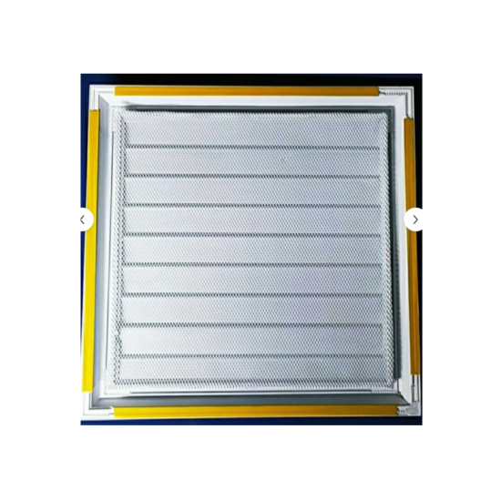 Beyaz Alüminyum 45x45 cm Menfez Banyo Havalandırma Menfezi - ALÜMİNYUM YÜZEYSEL MENFEZ