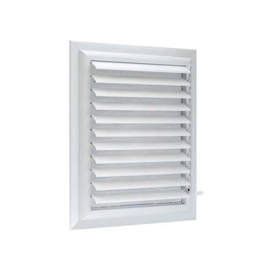 Beyaz Alüminyum 50x50 cm Menfez Banyo Havalandırma Menfezi - ALÜMİNYUM YÜZEYSEL MENFEZ
