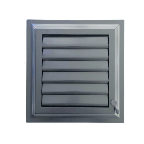 40x40 Antrasit Gri Plastik Banyo Menfezi – Havalandırma Menfezi - PLASTİK BANYO WC MENFEZLERİ