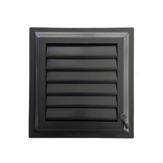 45x45 Siyah Plastik Banyo Menfezi – Havalandırma Menfezi - PLASTİK BANYO WC MENFEZLERİ