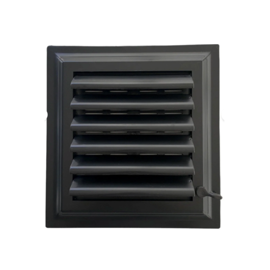 45x45 Siyah Plastik Banyo Menfezi – Havalandırma Menfezi - PLASTİK BANYO WC MENFEZLERİ