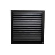 Siyah Alüminyum 35x35 cm Menfez Banyo Havalandırma Menfezi