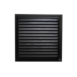 Siyah Alüminyum 40x40 cm Menfez Banyo Havalandırma Menfezi