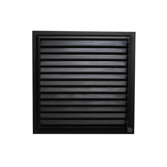Siyah Alüminyum 50x50 cm Menfez Banyo Havalandırma Menfezi - ALÜMİNYUM YÜZEYSEL MENFEZ